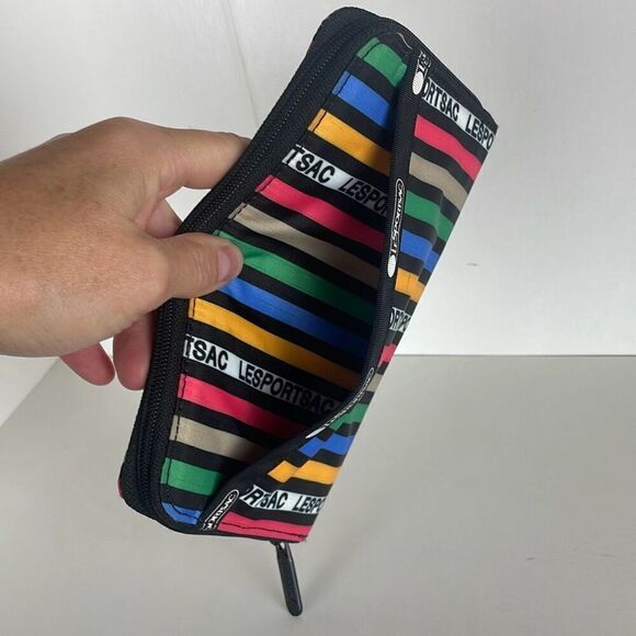 LeSportSac Striped Taylor Zip Around Wallet - Picture 3 of 8